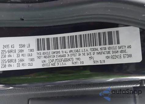 2015 Jeep Cherokee Limited from USA, damaged, VIN 1C4PJMDS3FW660473